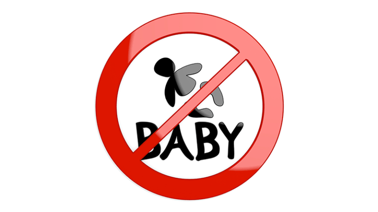 No baby. Перечеркнутый ребенок. No Baby sign. Картинка детская Запретный номер.